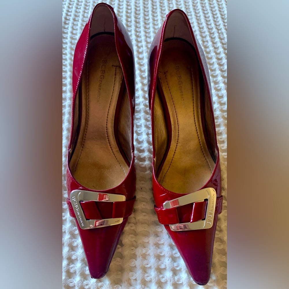 BCBG Burgundy High Heels